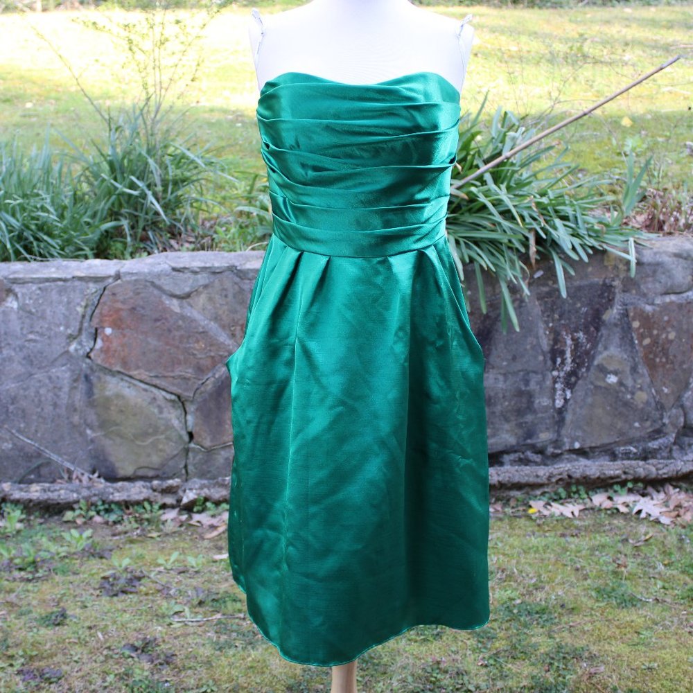 Yasmina S S Dress Emerald Green